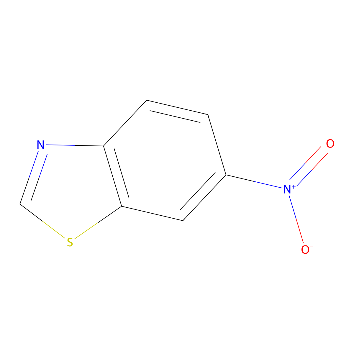 6-Nitrobenzothiazole molecular structure, CAS 2942-06-5