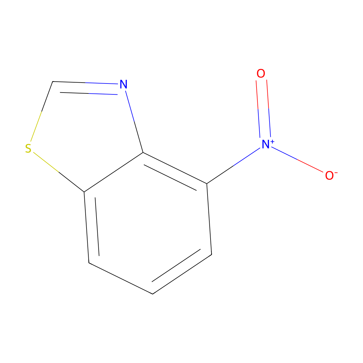 4-Nitrobenzo[d]thiazole molecular structure, CAS 2942-08-7