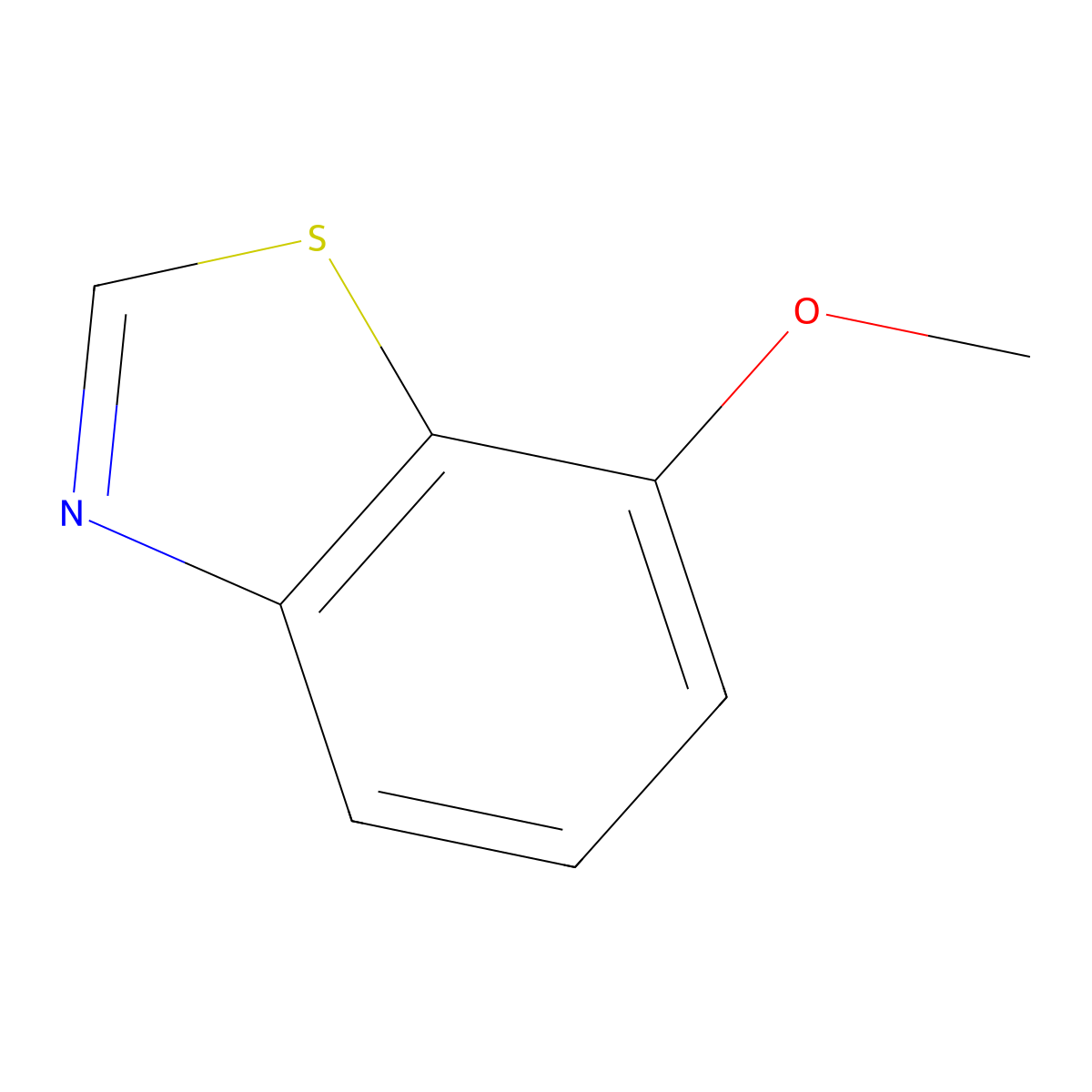 7-Methoxybenzo[d]thiazole molecular structure, CAS 2942-12-3