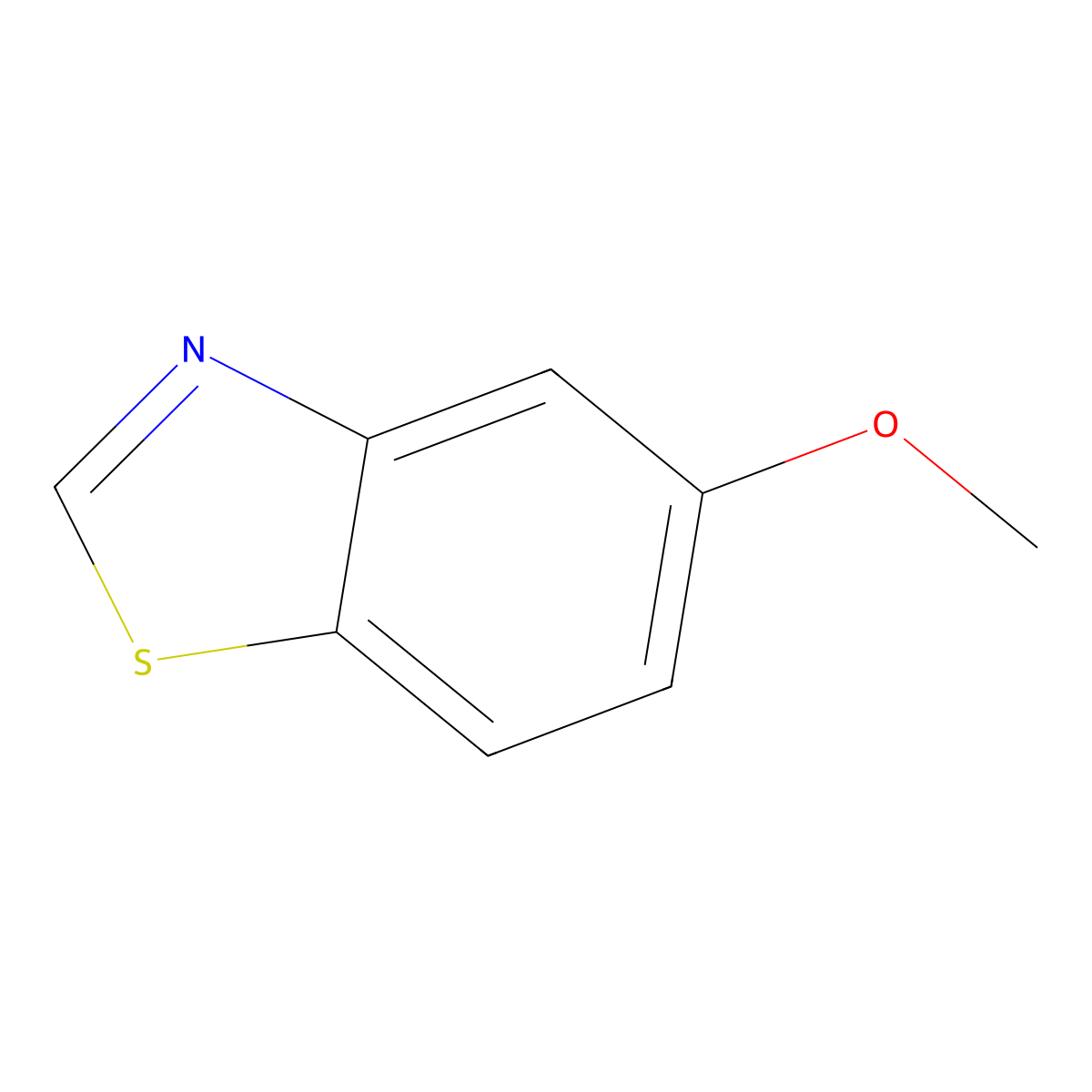 5-Methoxybenzothiazole molecular structure, CAS 2942-14-5