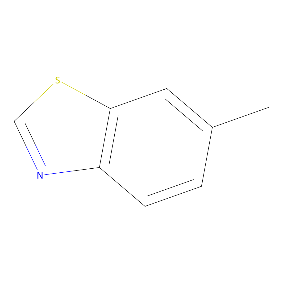 6-Methylbenzothiazole molecular structure, CAS 2942-15-6