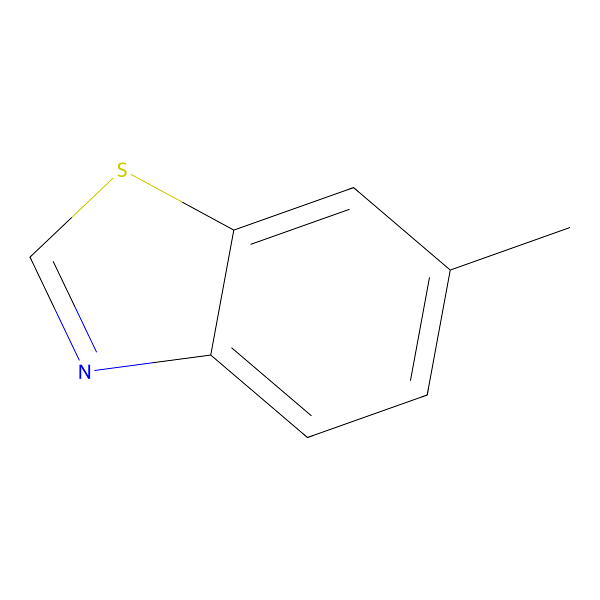 6-Methylbenzothiazole molecular structure, CAS 2942-15-6