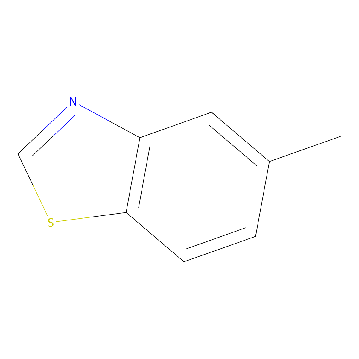 5-Methyl-1,3-benzothiazole molecular structure, CAS 2942-16-7