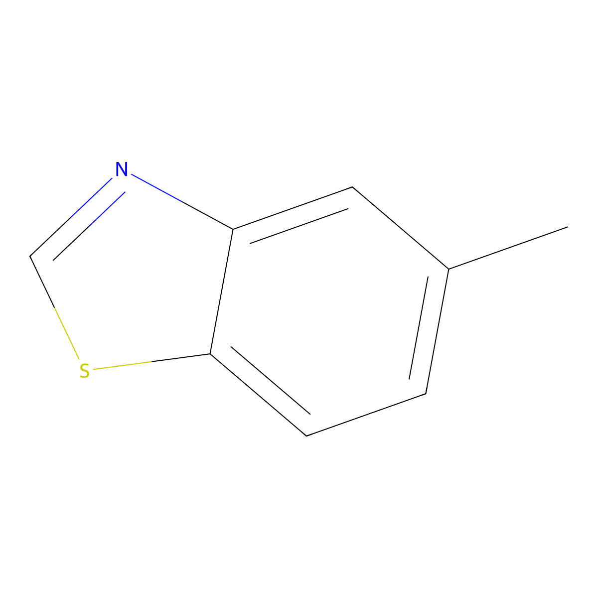 5-Methyl-1,3-benzothiazole molecular structure, CAS 2942-16-7