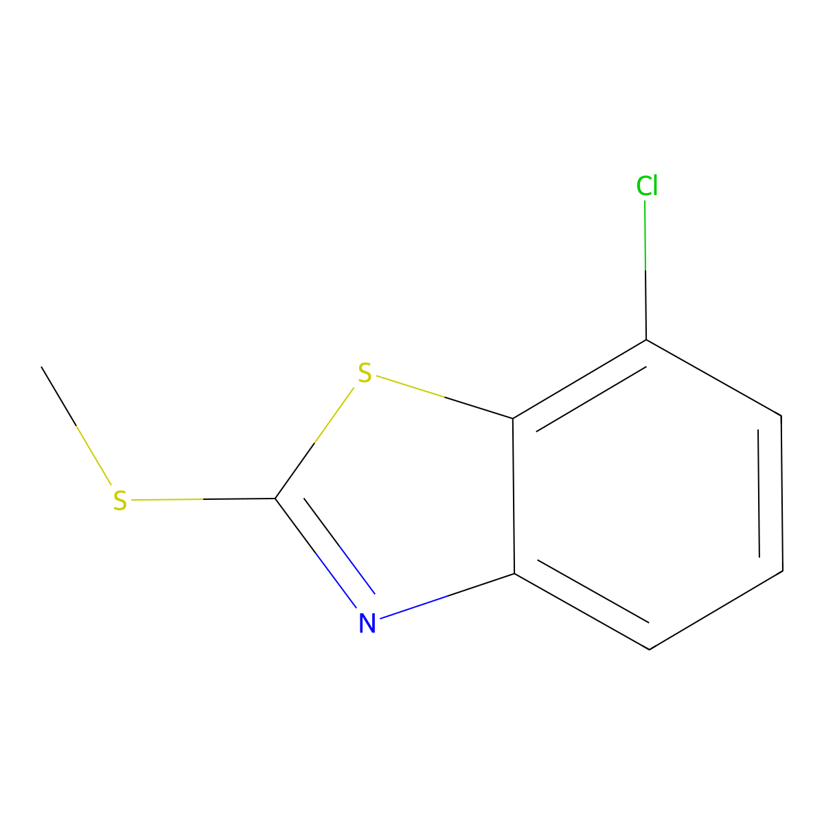 7-Chloro-2-(methylthio)benzo[d]thiazole molecular structure, CAS 2942-18-9
