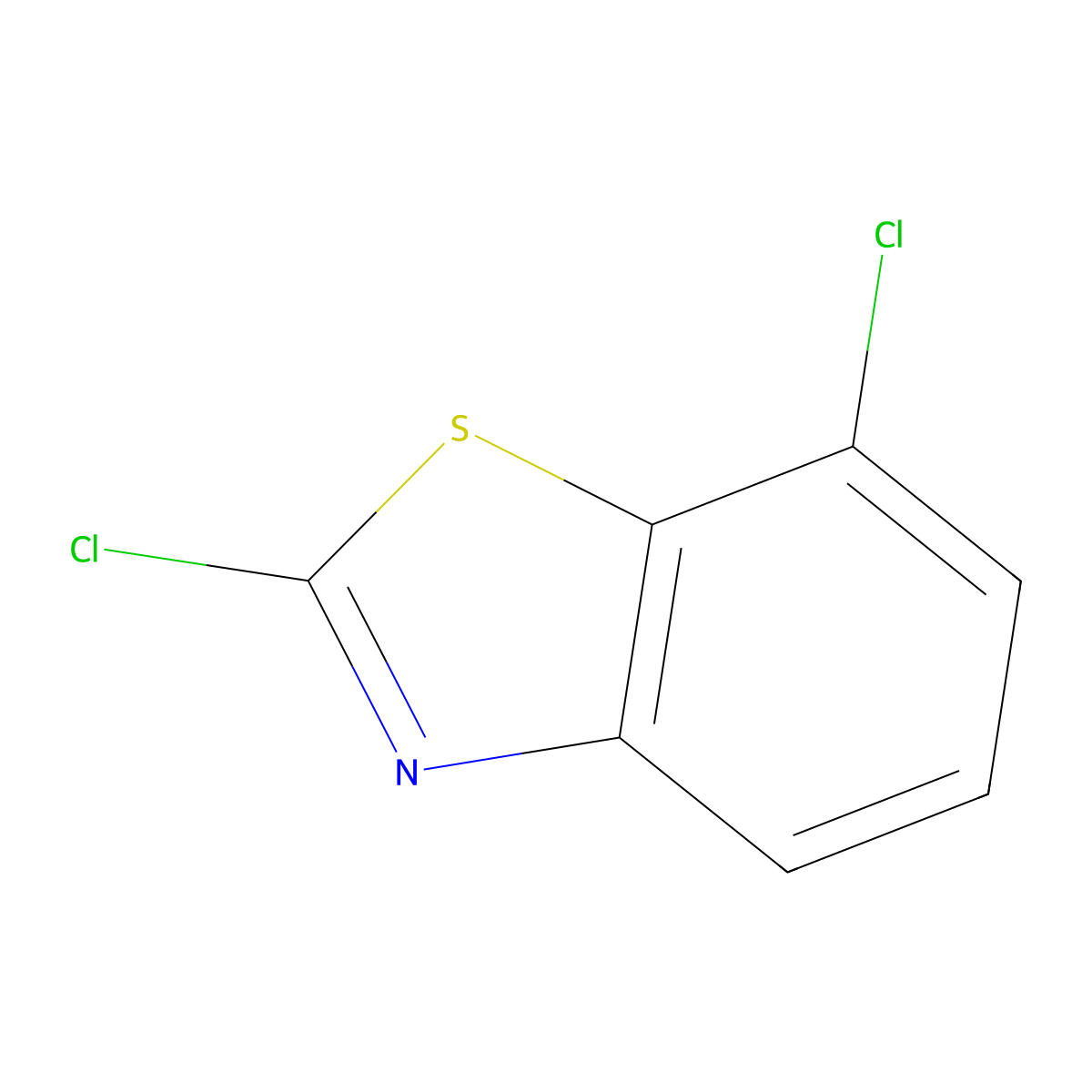 2,7-Dichloro-1,3-benzothiazole molecular structure, CAS 2942-23-6