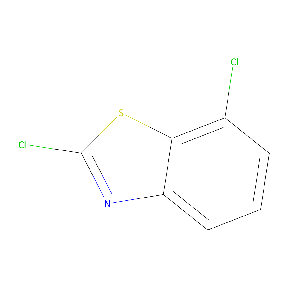 2,7-Dichloro-1,3-benzothiazole molecular structure, CAS 2942-23-6