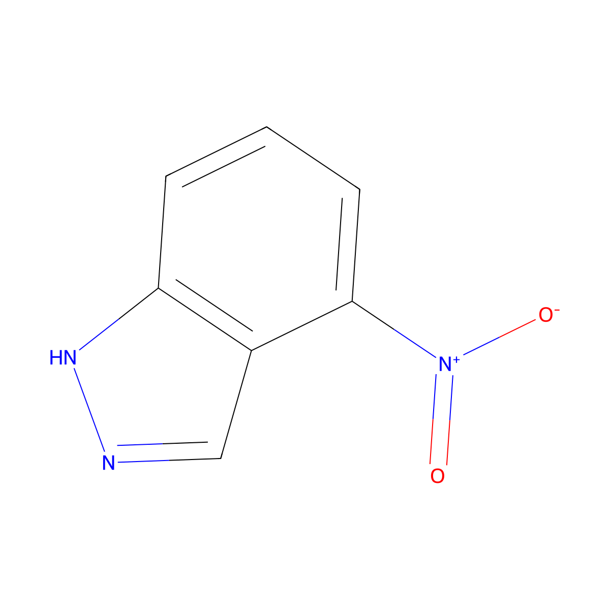 4-Nitroindazole molecular structure, CAS 2942-40-7