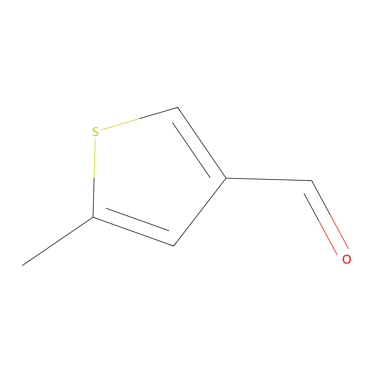 5-Methylthiophene-3-carbaldehyde molecular structure, CAS 29421-72-5