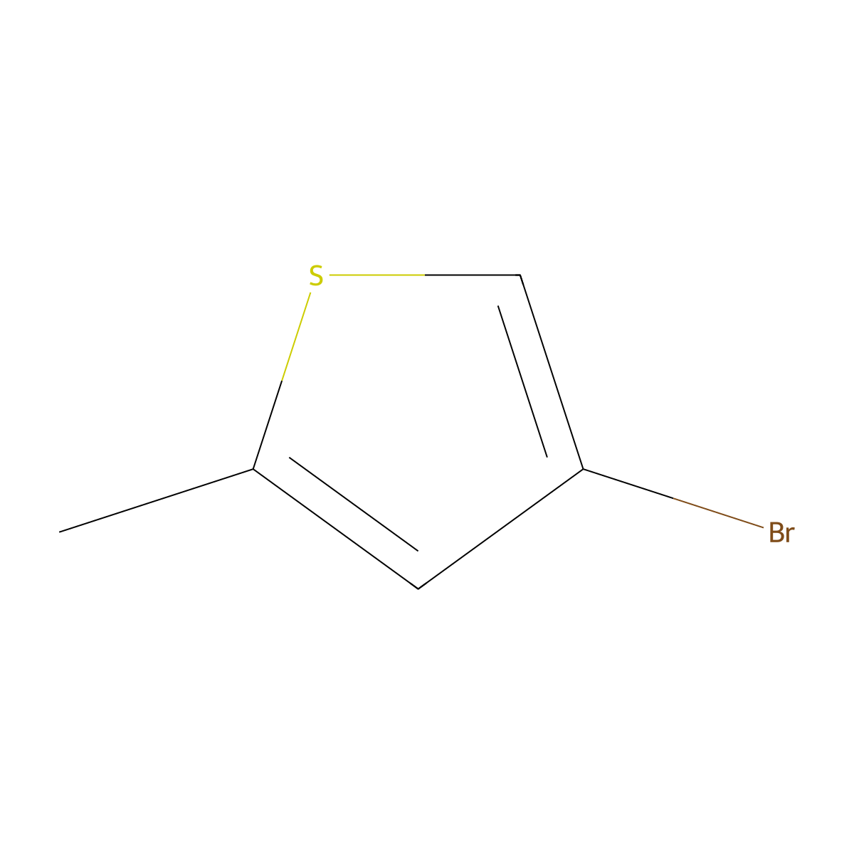 4-Bromo-2-methylthiophene molecular structure, CAS 29421-92-9