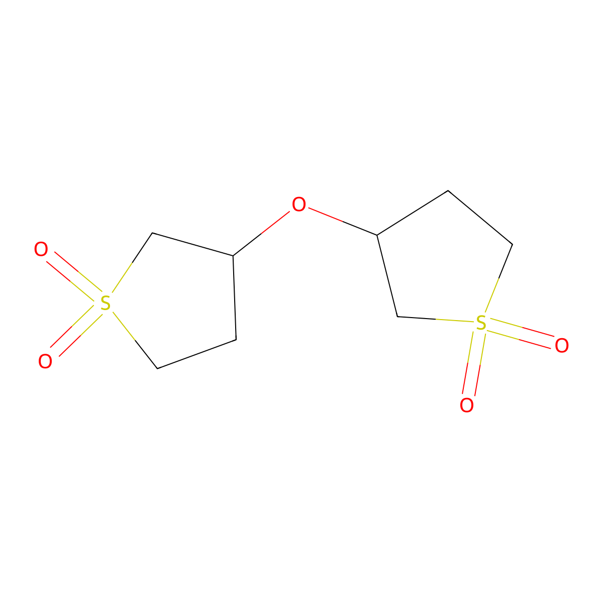 Bis(1,1-dioxidotetrahydro-3-thienyl) ether molecular structure, CAS 29422-01-3