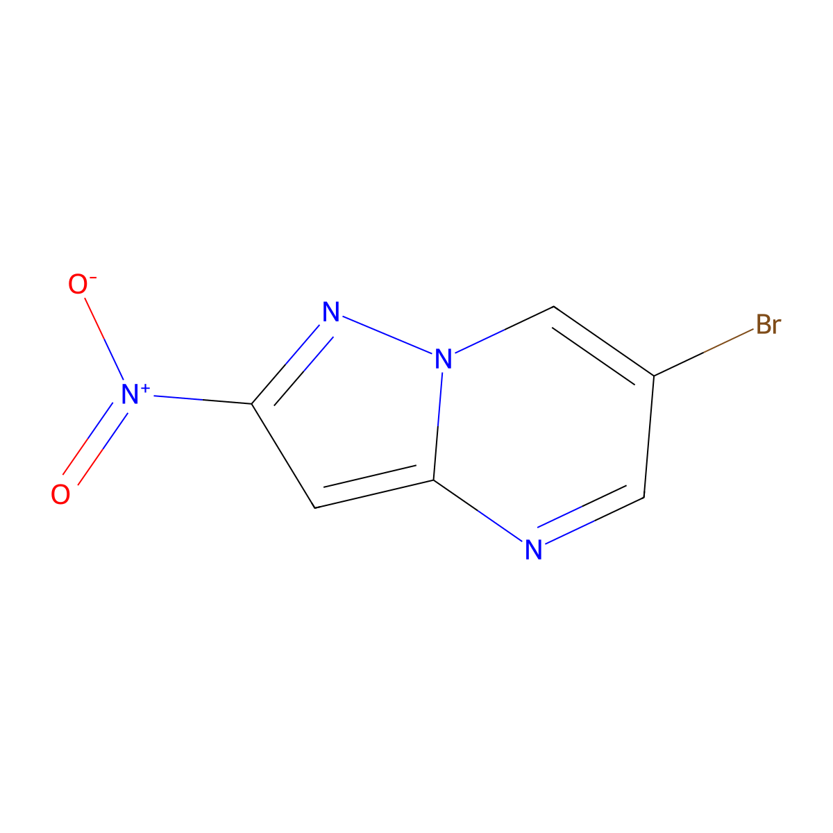 6-Bromo-2-nitropyrazolo[1,5-a]pyrimidine molecular structure, CAS 2942397-74-0
