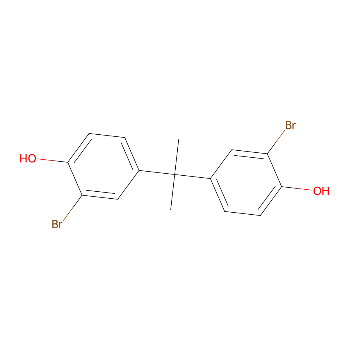 3,3'-Dibromobisphenol A molecular structure, CAS 29426-78-6