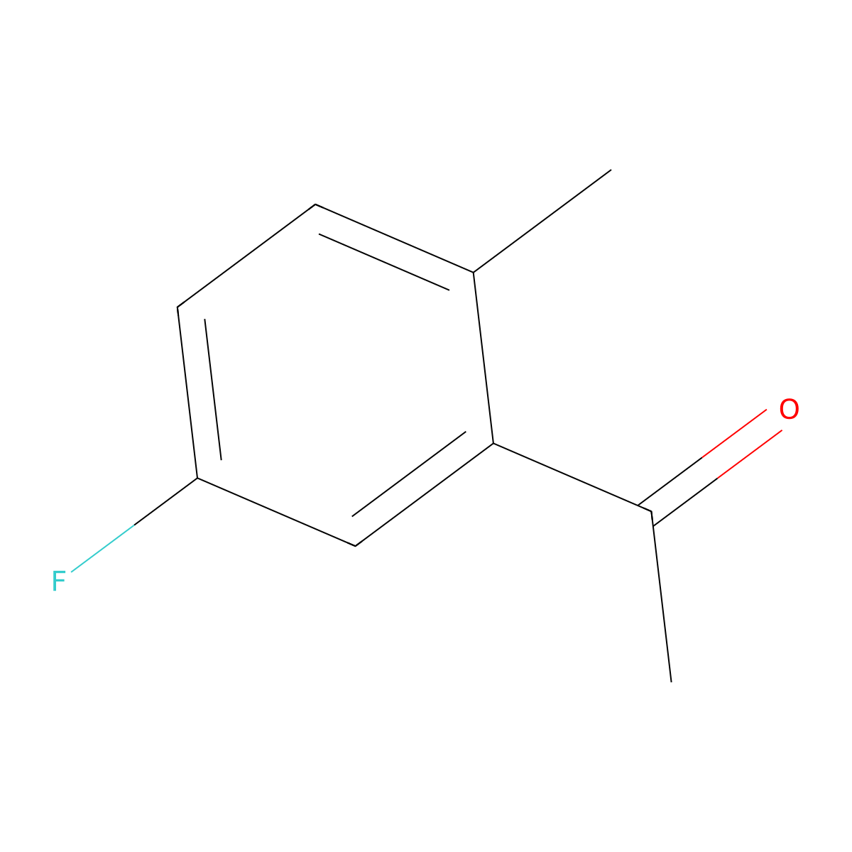 5'-Fluoro-2'-methylacetophenone molecular structure, CAS 29427-49-4