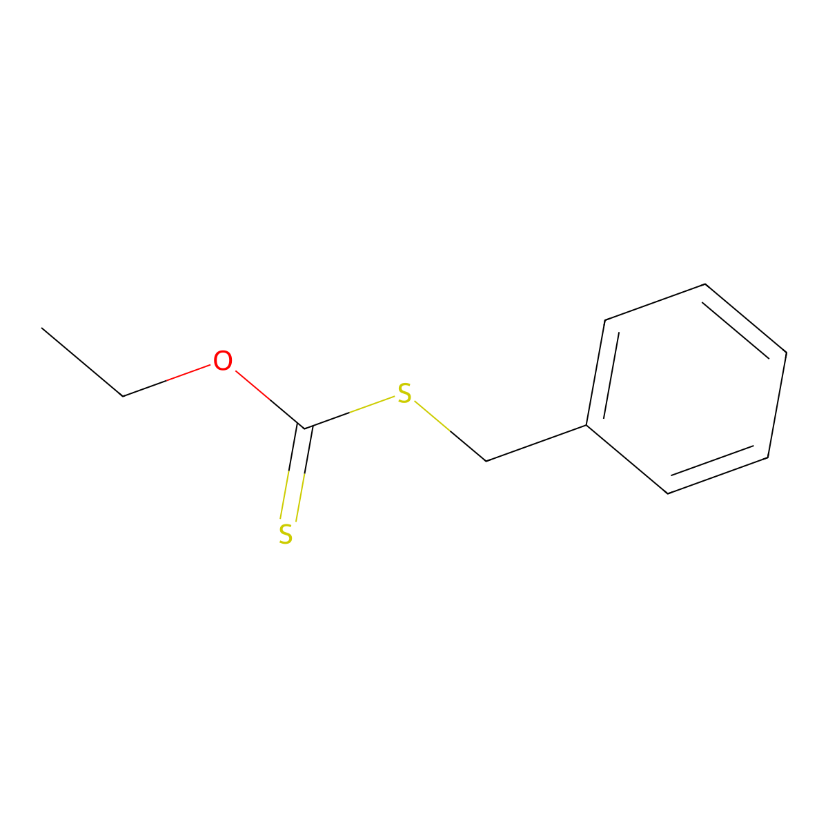 S-Benzyl O-ethyl carbonodithioate molecular structure, CAS 2943-26-2