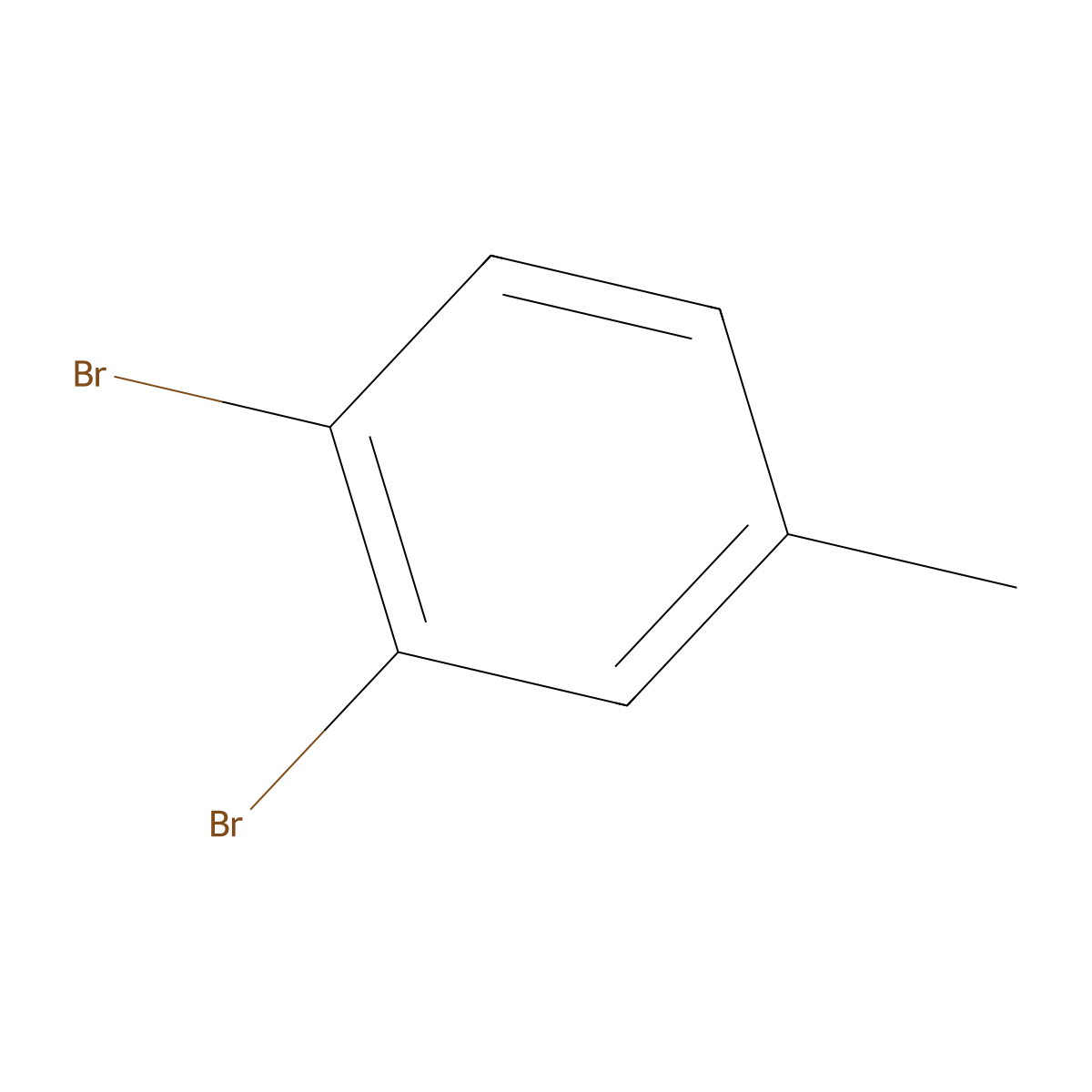 1,2-Dibromo-4-methylbenzene molecular structure, CAS 2943-34-2
