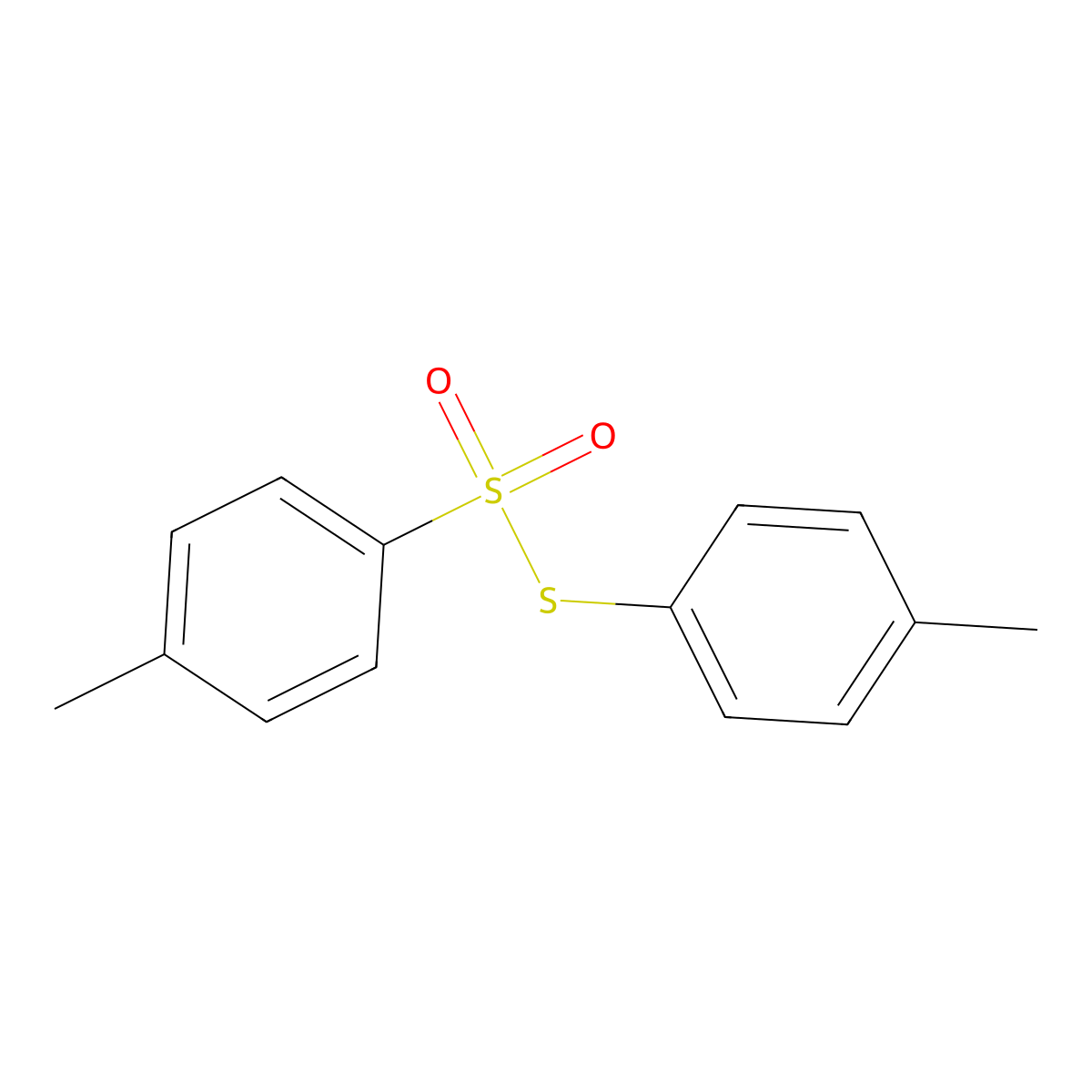 S-(4-Methylphenyl) 4-methylbenzene-1-sulfonothioate molecular structure, CAS 2943-42-2