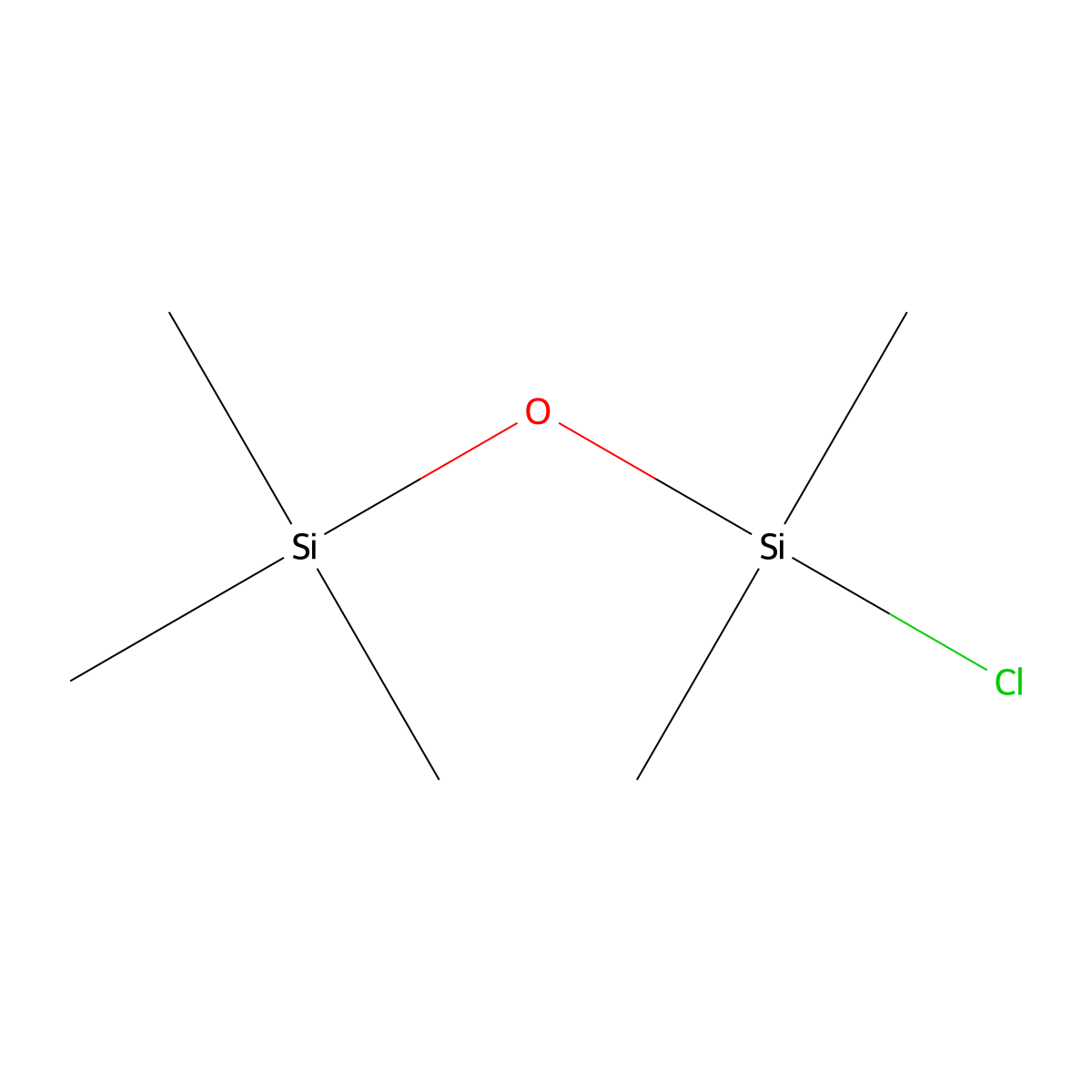1-Chloro-1,1,3,3,3-pentamethyldisiloxane molecular structure, CAS 2943-62-6