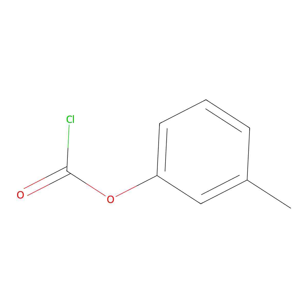 3-Methylphenyl carbonochloridate molecular structure, CAS 29430-39-5