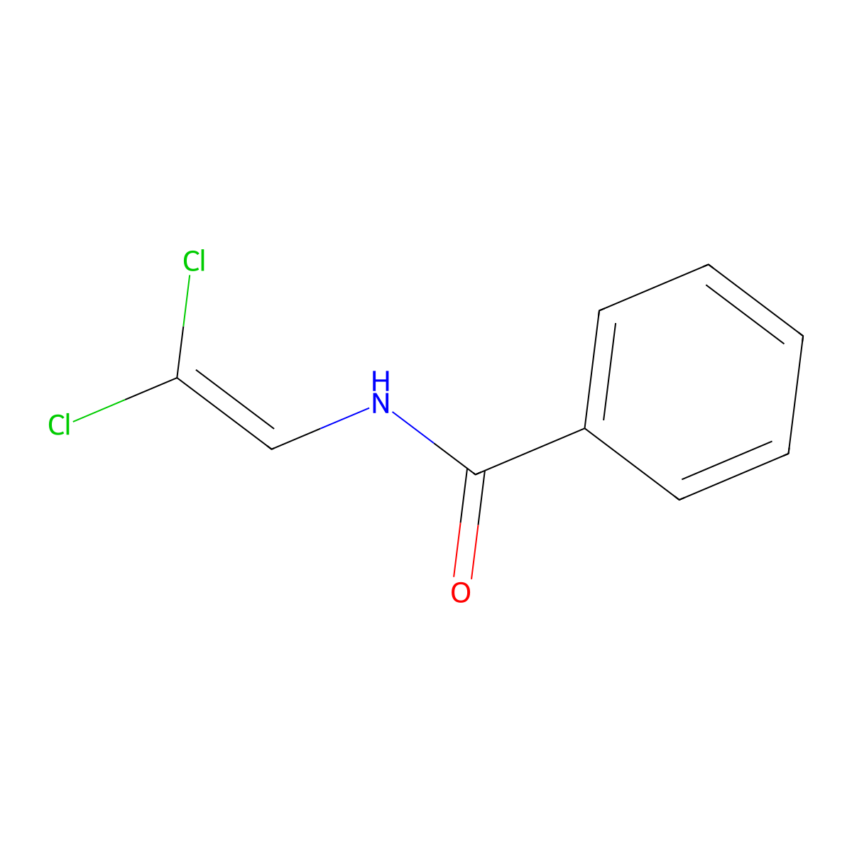 N-(2,2-dichlorovinyl)benzamide molecular structure, CAS 29431-43-4