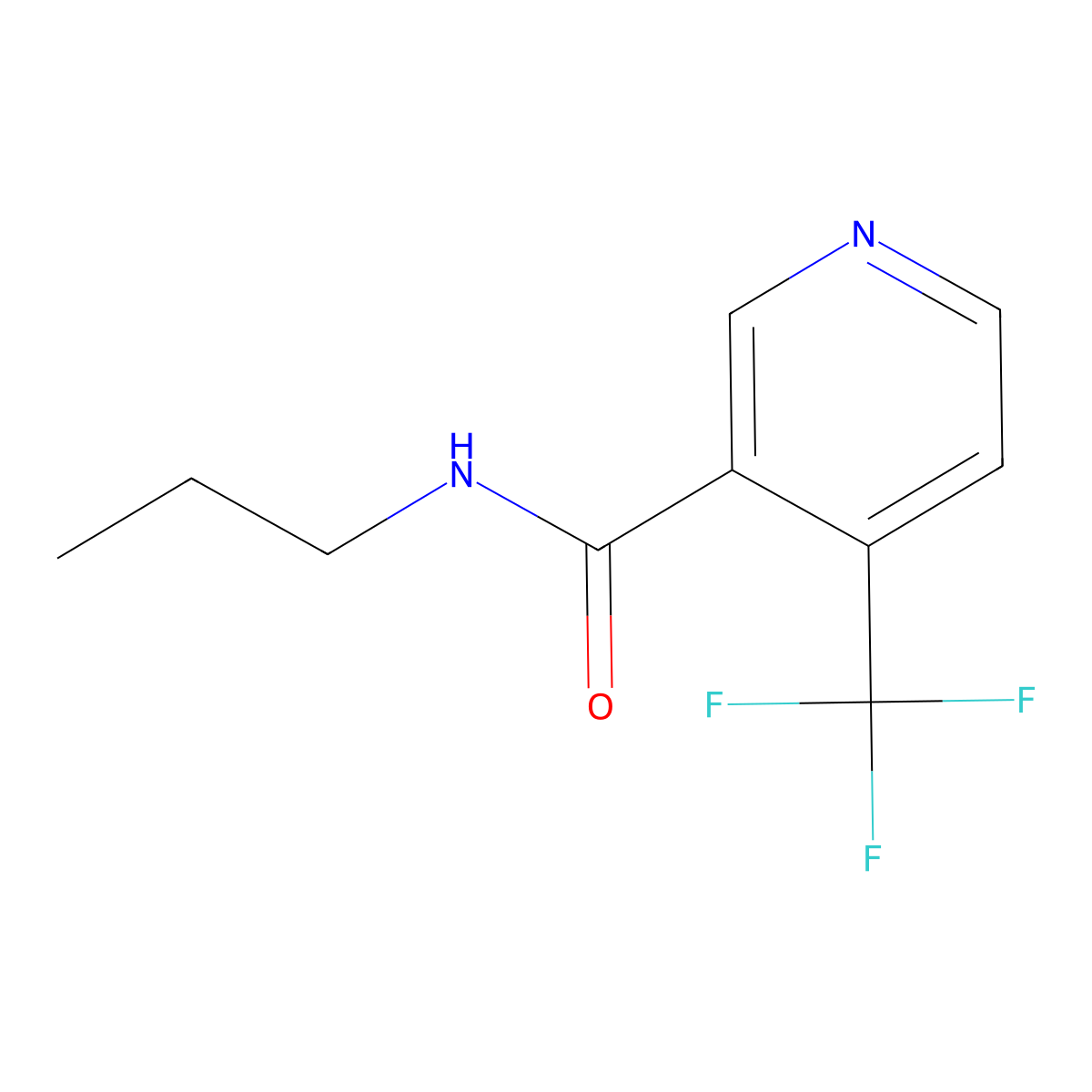 N-Propyl-4-(trifluoromethyl)nicotinamide molecular structure, CAS 2943364-41-6