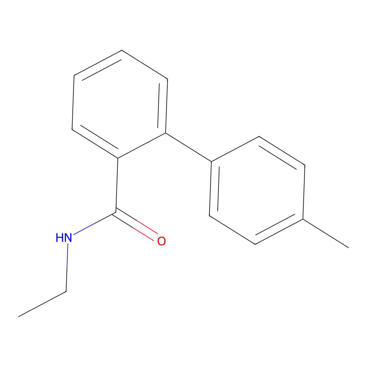[1,1'-Biphenyl]-2-carboxamide, N-ethyl-4'-methyl- molecular structure, CAS 2943935-66-6
