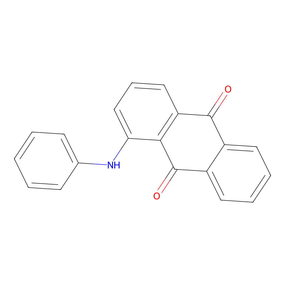 1-Anilino-anthraquinone molecular structure, CAS 2944-28-7