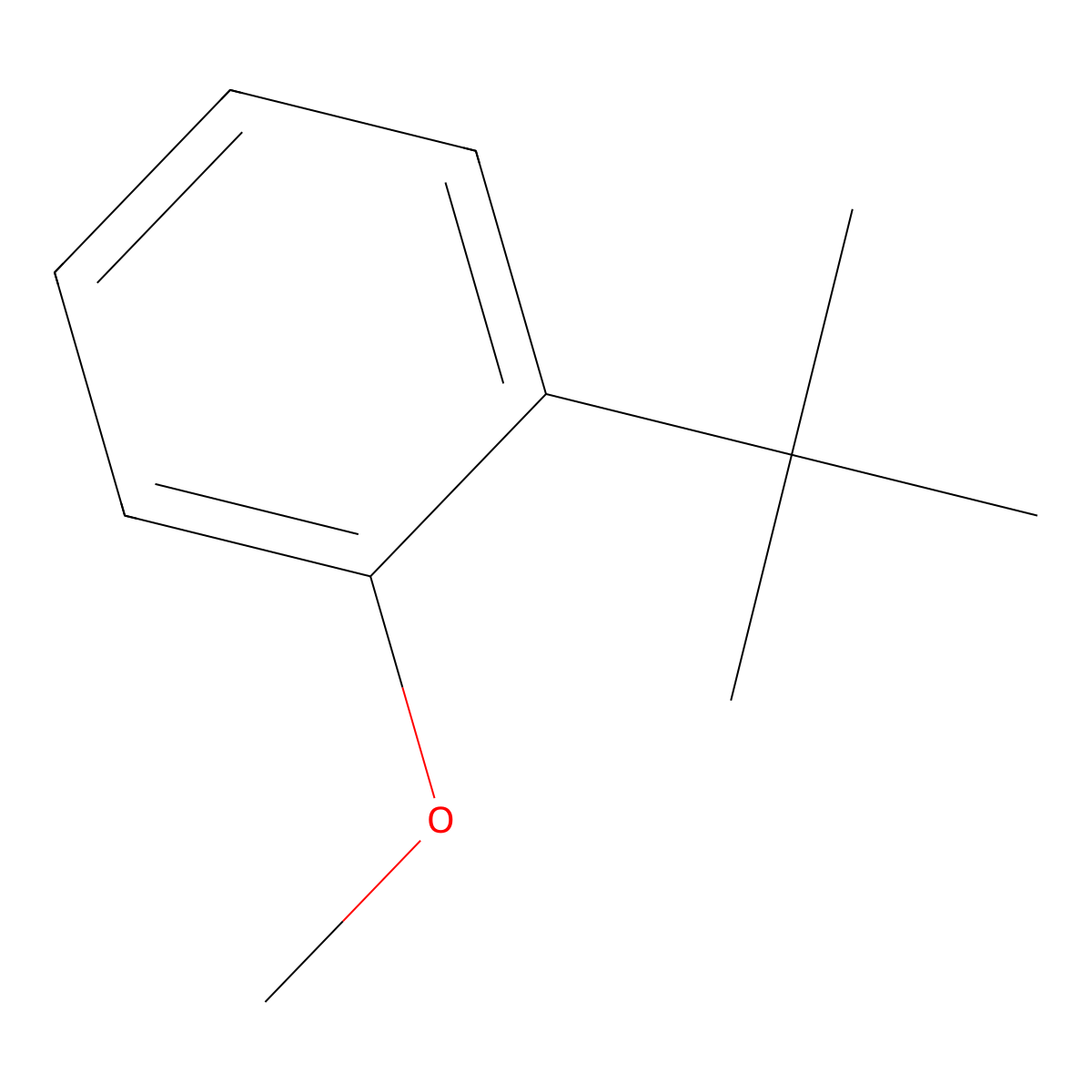 tert-Butylanisole molecular structure, CAS 2944-48-1