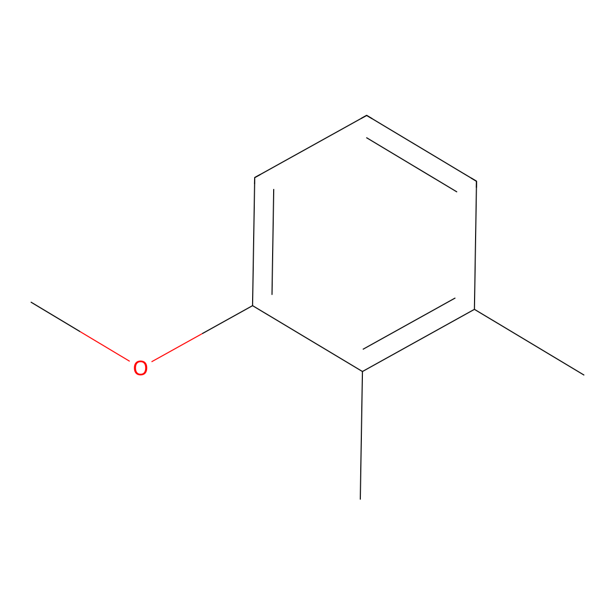 2,3-Dimethylanisole molecular structure, CAS 2944-49-2