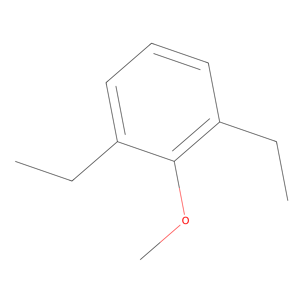 1,3-Diethyl-2-methoxybenzene molecular structure, CAS 2944-51-6