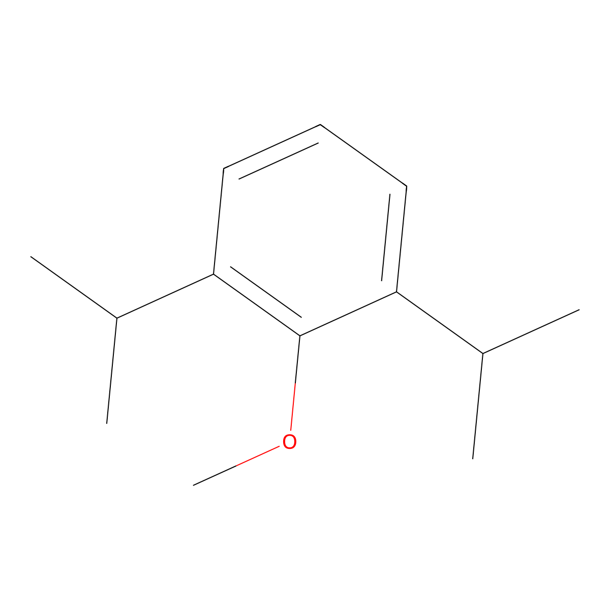 2,6-Diisopropylanisole molecular structure, CAS 2944-52-7
