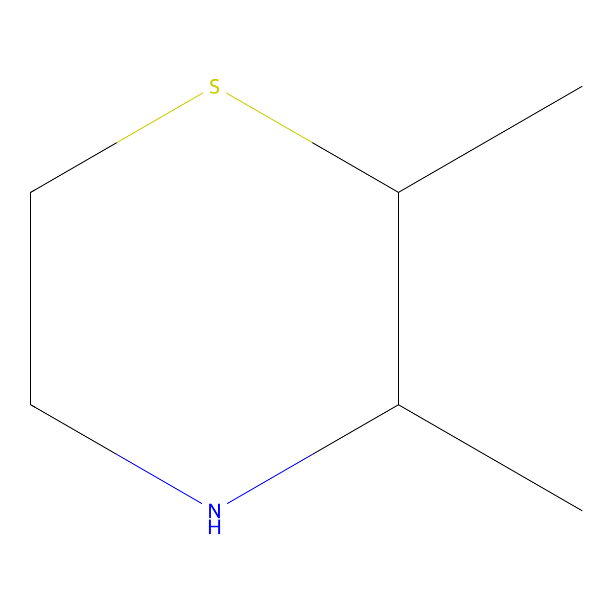 2,3-Dimethylthiomorpholine molecular structure, CAS 29442-12-4