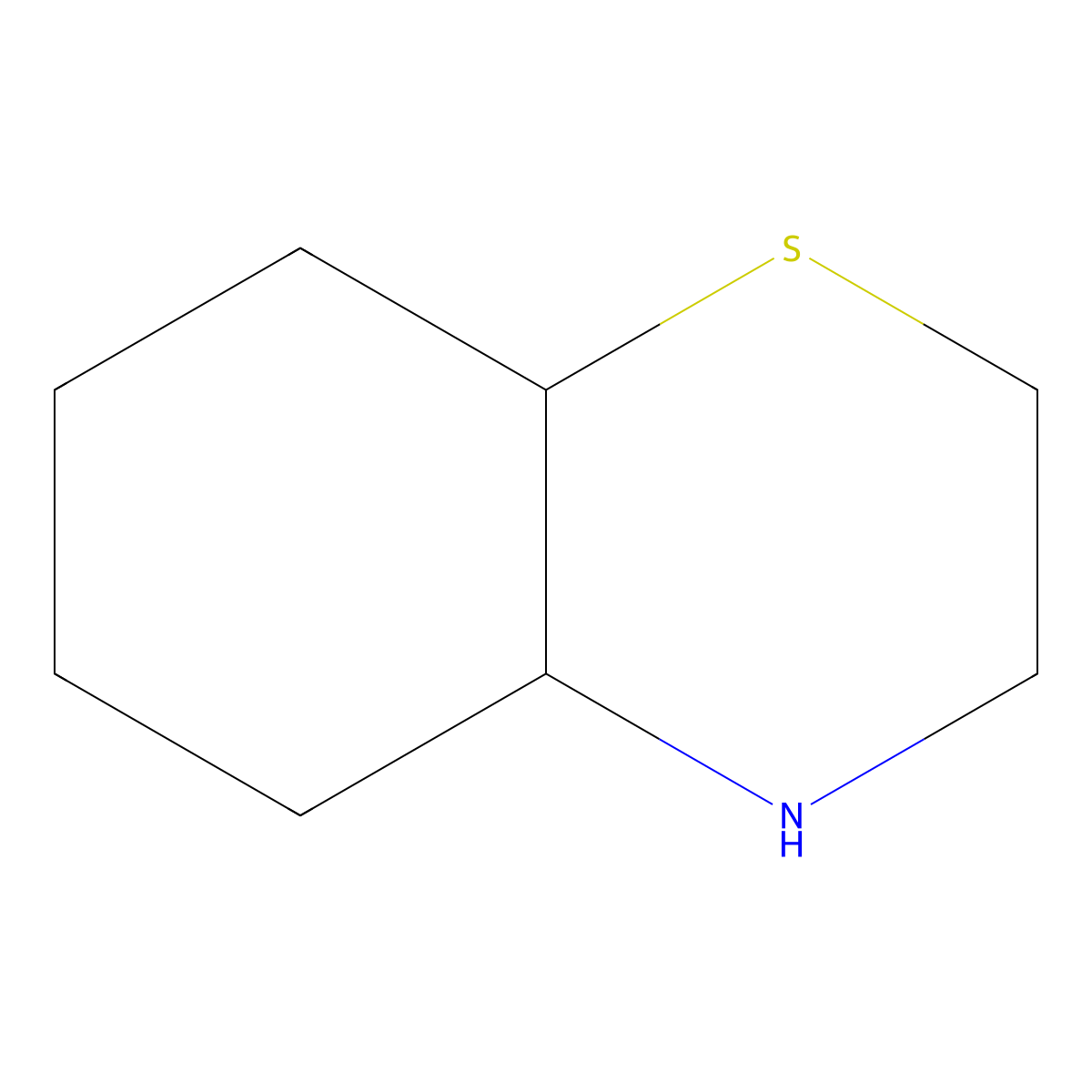 octahydro-2H-1,4-benzothiazine molecular structure, CAS 29442-16-8
