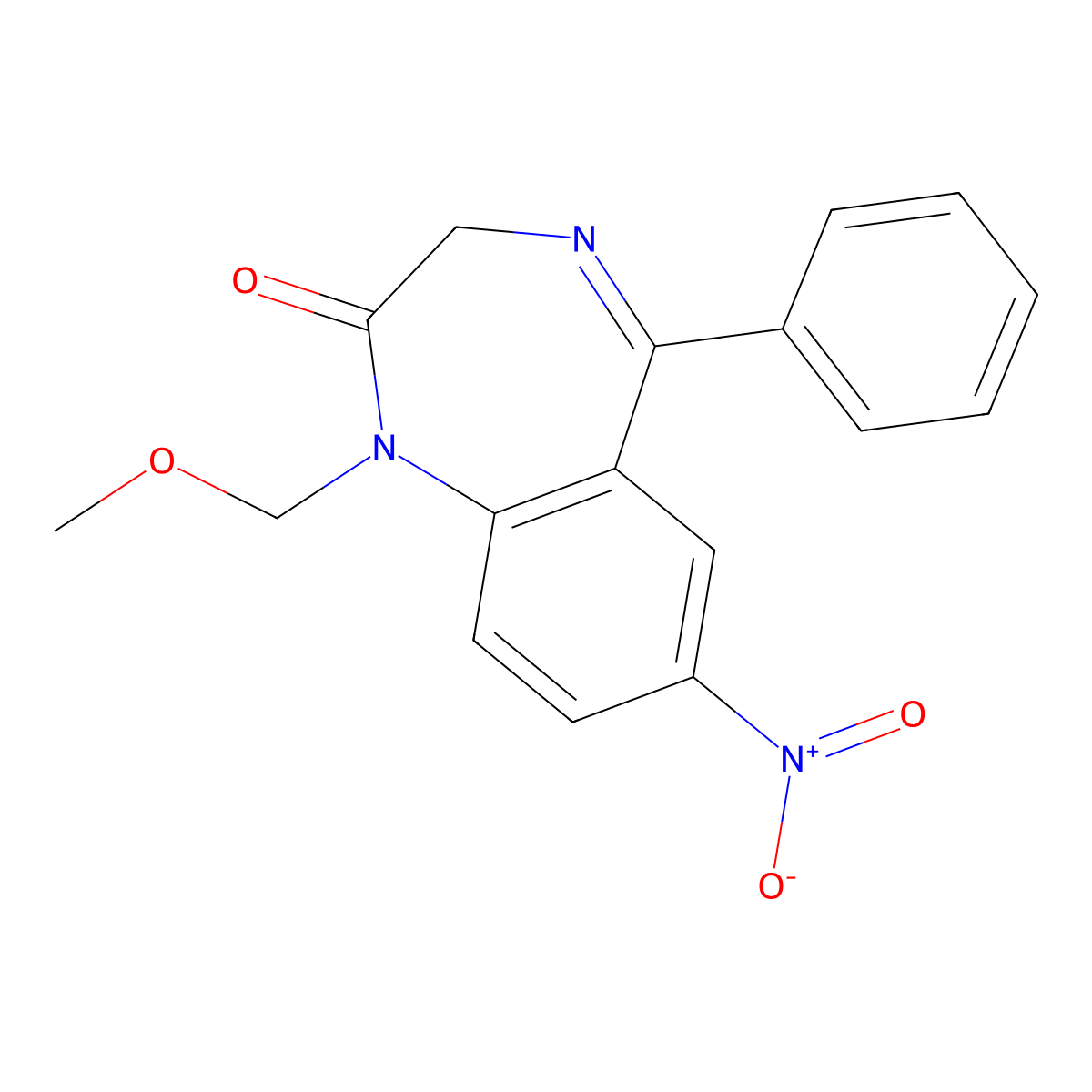Motrazepam molecular structure, CAS 29442-58-8