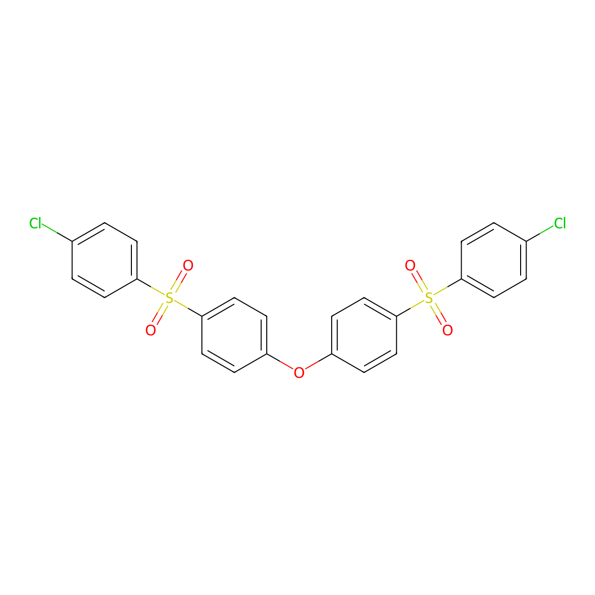 Benzene, 1,1'-oxybis[4-[(4-chlorophenyl)sulfonyl]- molecular structure, CAS 29446-20-6