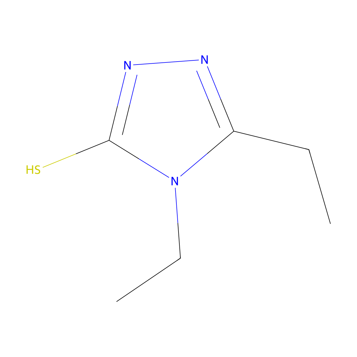 4,5-diethyl-4H-1,2,4-triazole-3-thiol molecular structure, CAS 29448-78-0
