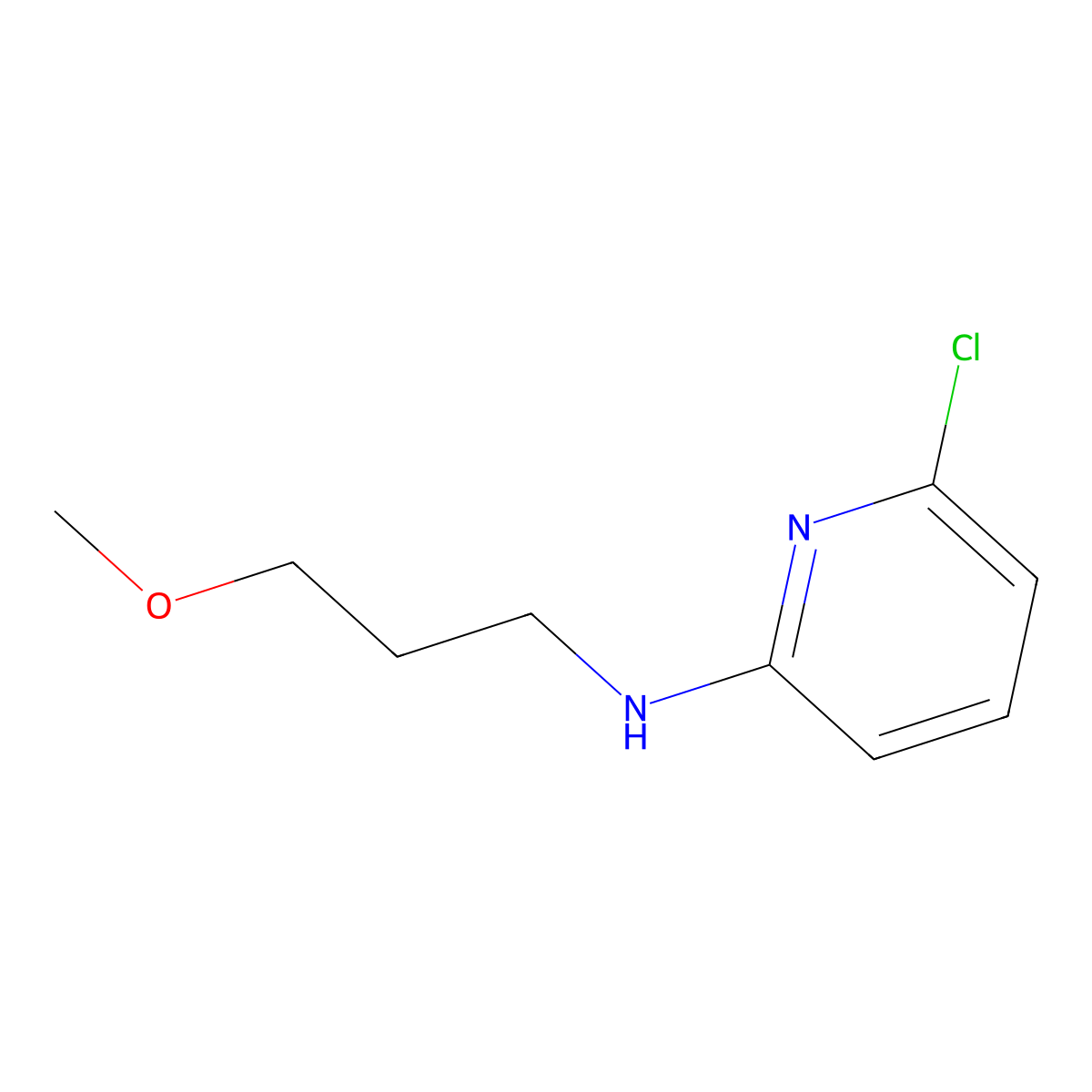 6-Chloro-N-(3-methoxypropyl)-2-pyridinamine molecular structure, CAS 29449-81-8