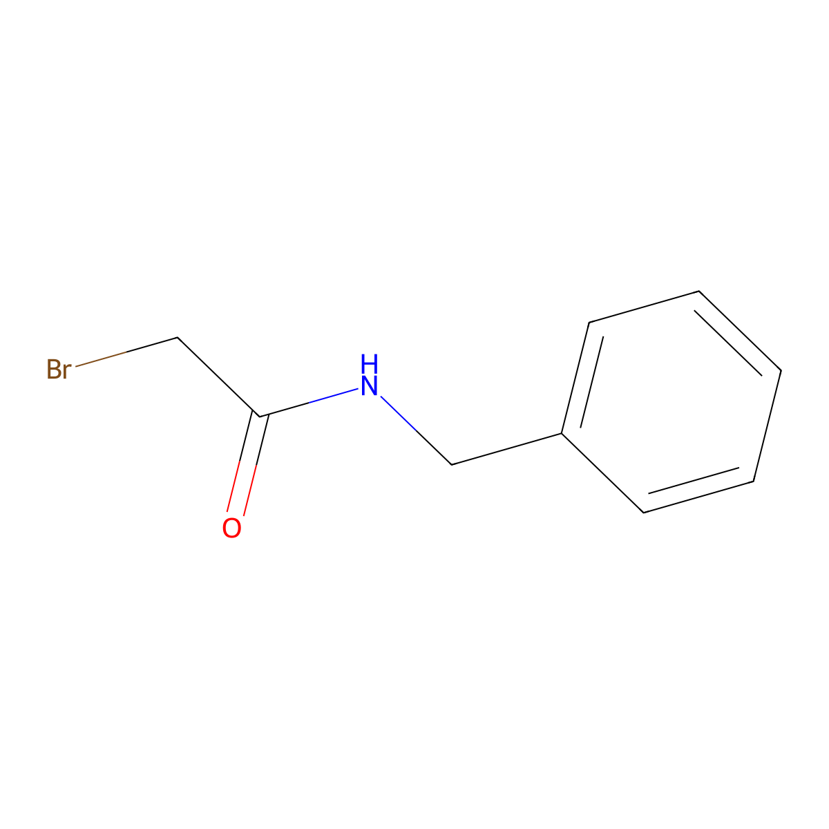 N-benzyl-2-bromoacetamide molecular structure, CAS 2945-03-1