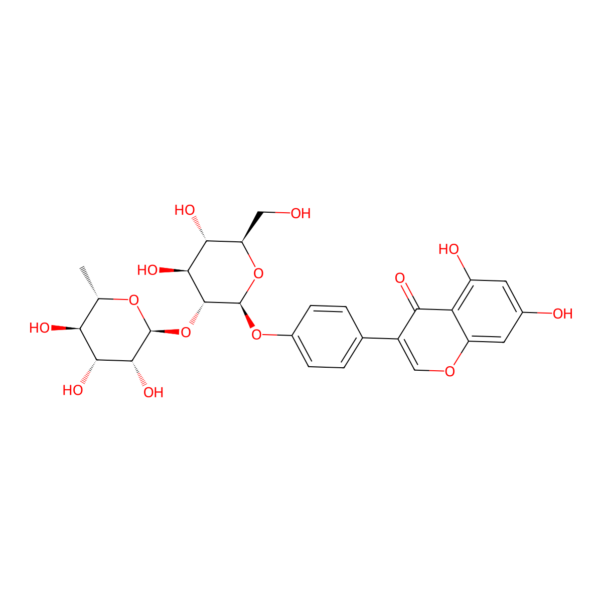 Sophorabioside molecular structure, CAS 2945-88-2