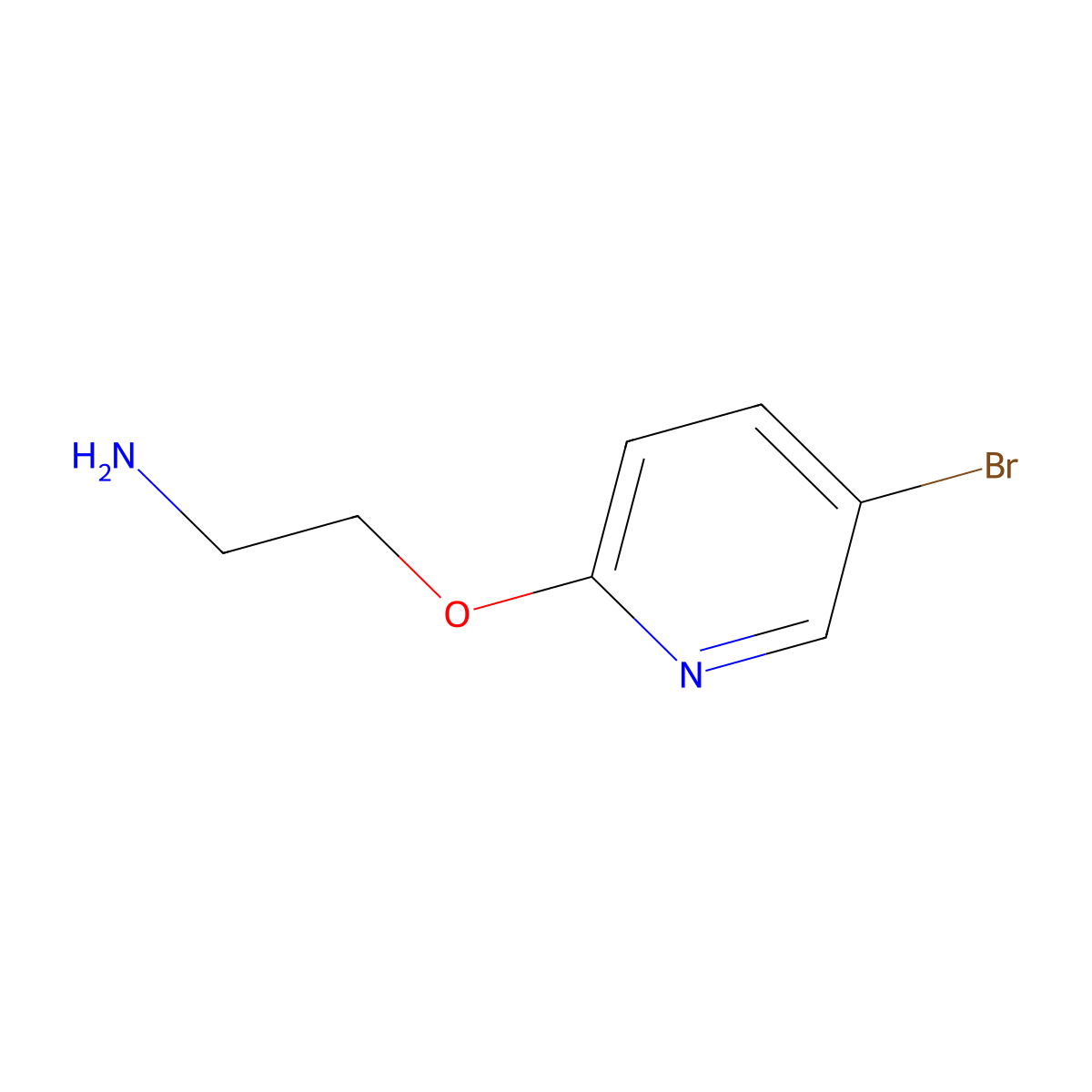 2-((5-Bromopyridin-2-yl)oxy)ethanamine molecular structure, CAS 29450-02-0
