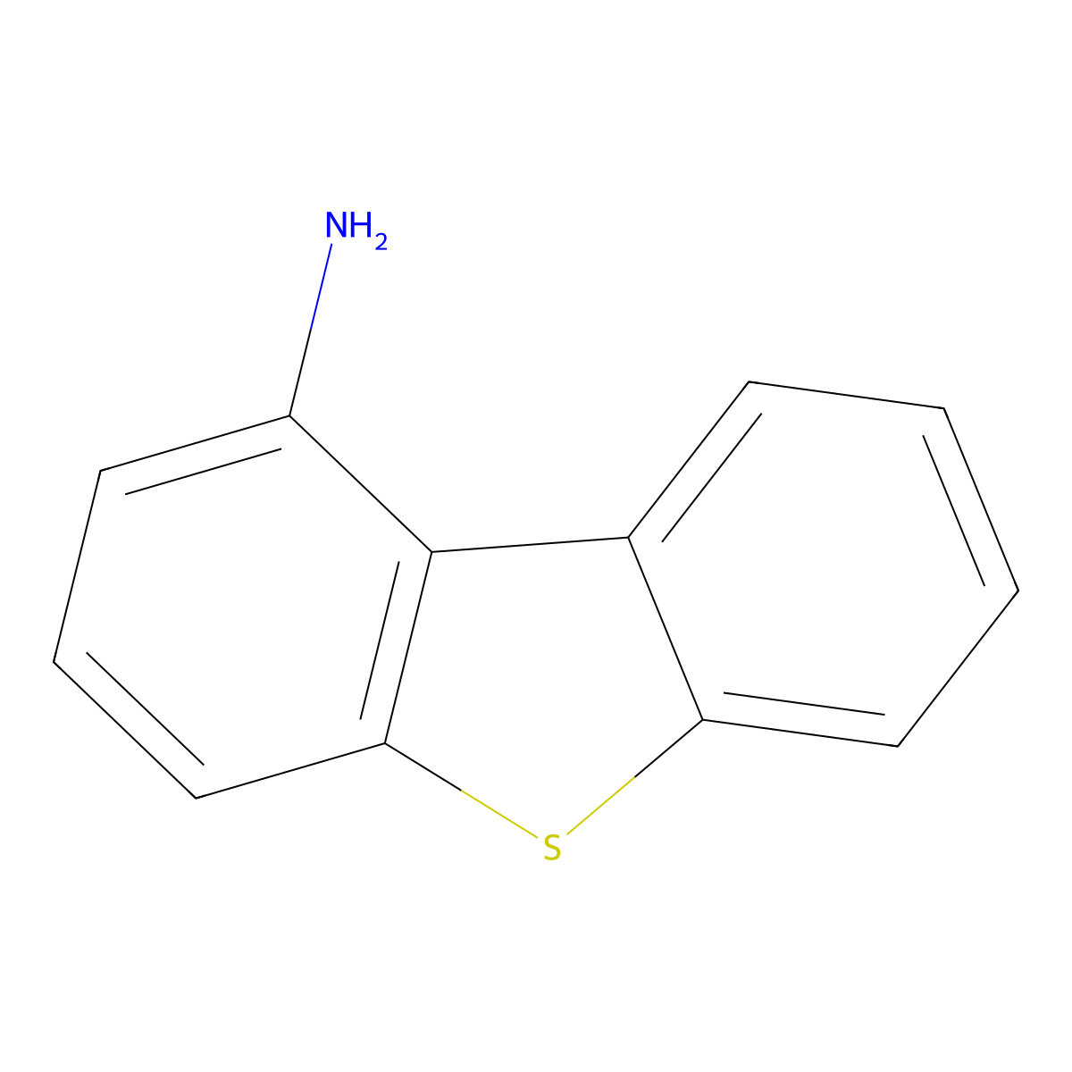 1-Dibenzothiophenamine molecular structure, CAS 29451-76-1