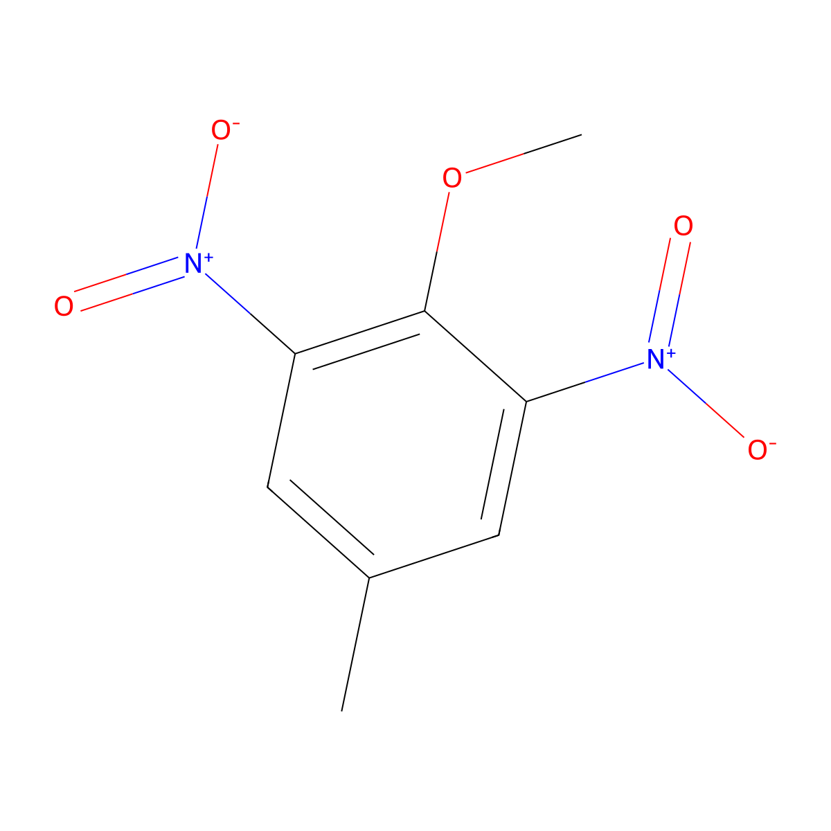 4-Methoxy-3,5-dinitrotoluene molecular structure, CAS 29455-11-6