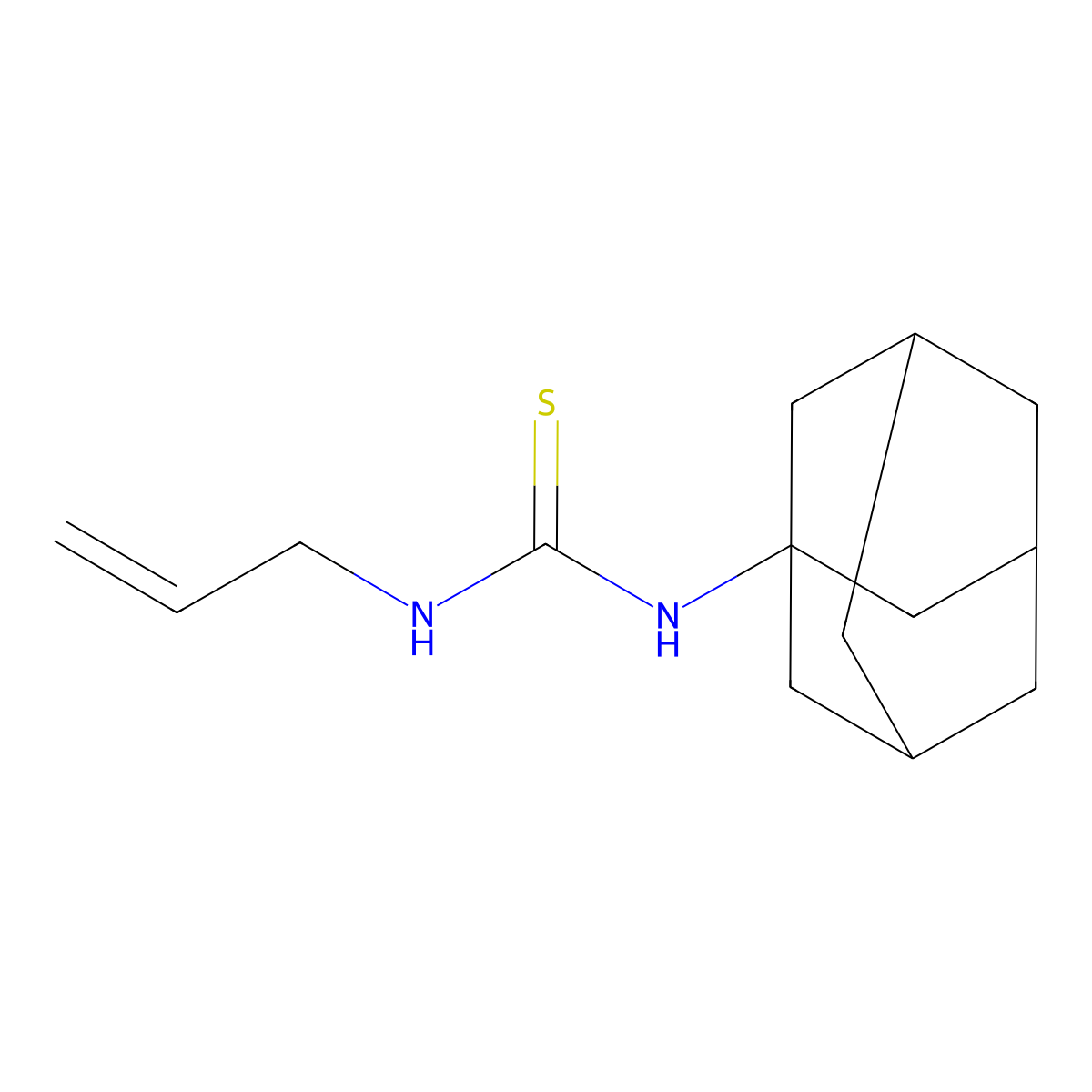 1-(Adamantan-1-YL)-3-(prop-2-EN-1-YL)thiourea molecular structure, CAS 29456-83-5