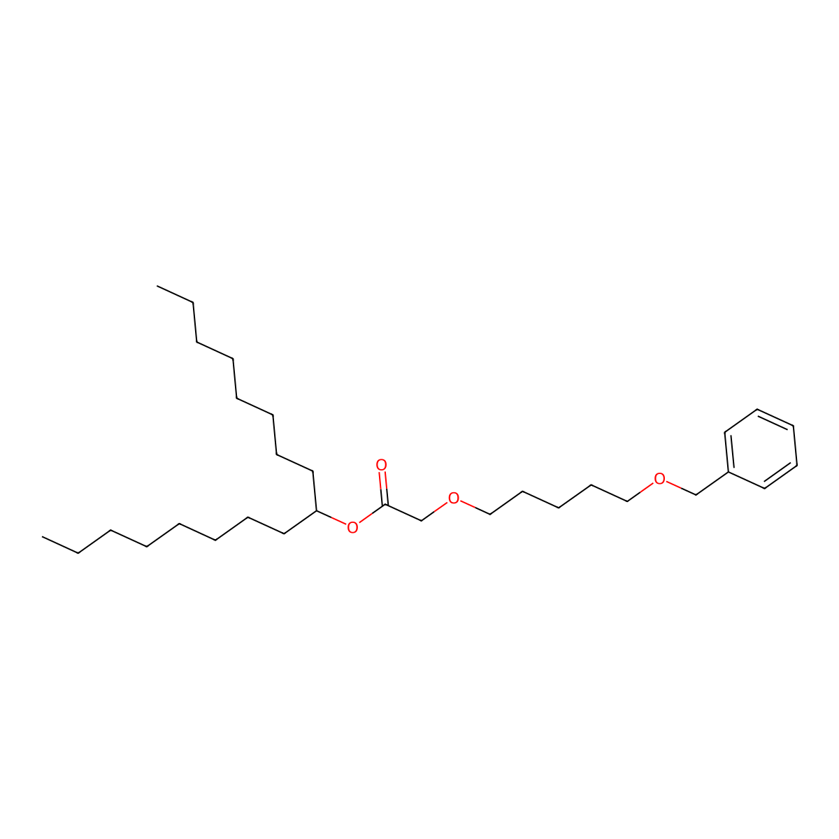 Heptadecan-9-yl {[5-(benzyloxy)pentyl]oxy}acetate molecular structure, CAS 2945844-25-5