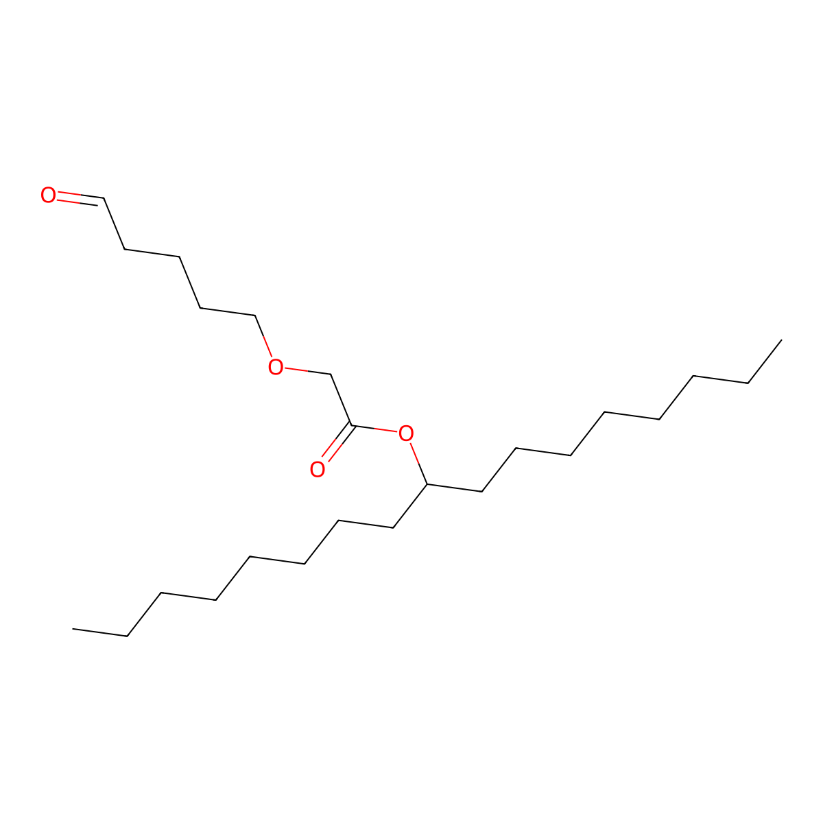 Heptadecan-9-yl 2-((5-oxopentyl)oxy)acetate molecular structure, CAS 2945844-27-7