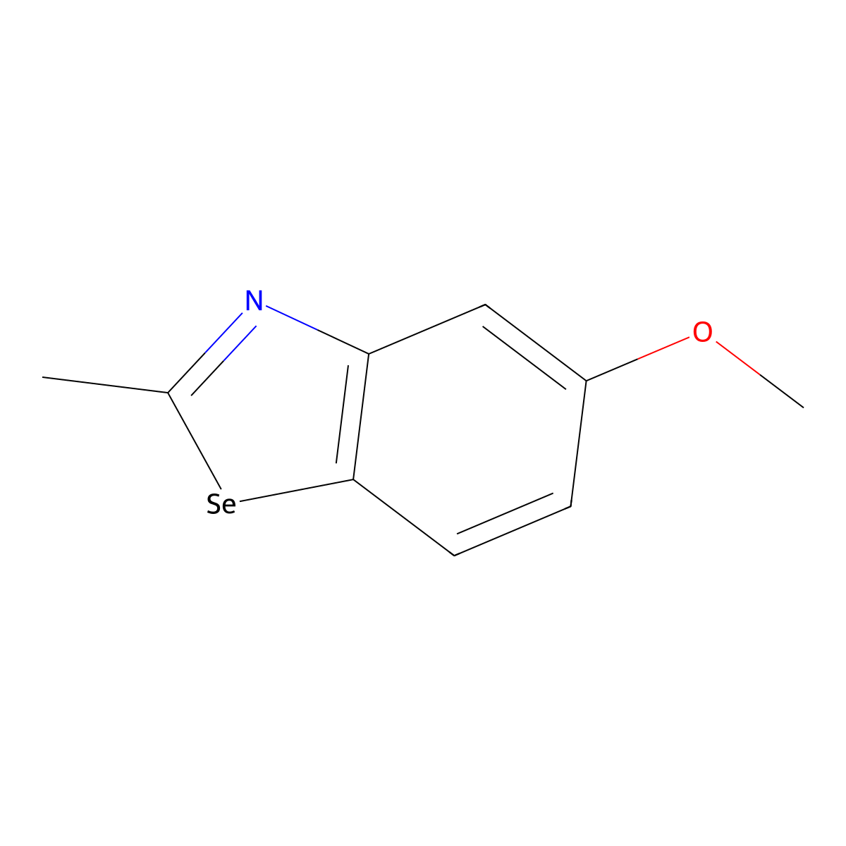 2-Methyl-5-methoxybenzoselenazole molecular structure, CAS 2946-17-0