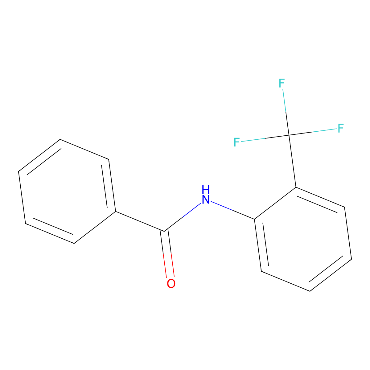 N-[2-(Trifluoromethyl)phenyl]benzamide molecular structure, CAS 2946-71-6