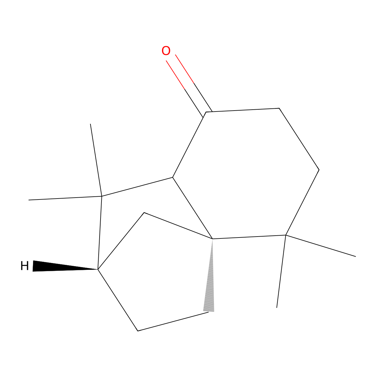 Isolongifolanone molecular structure, CAS 29461-14-1