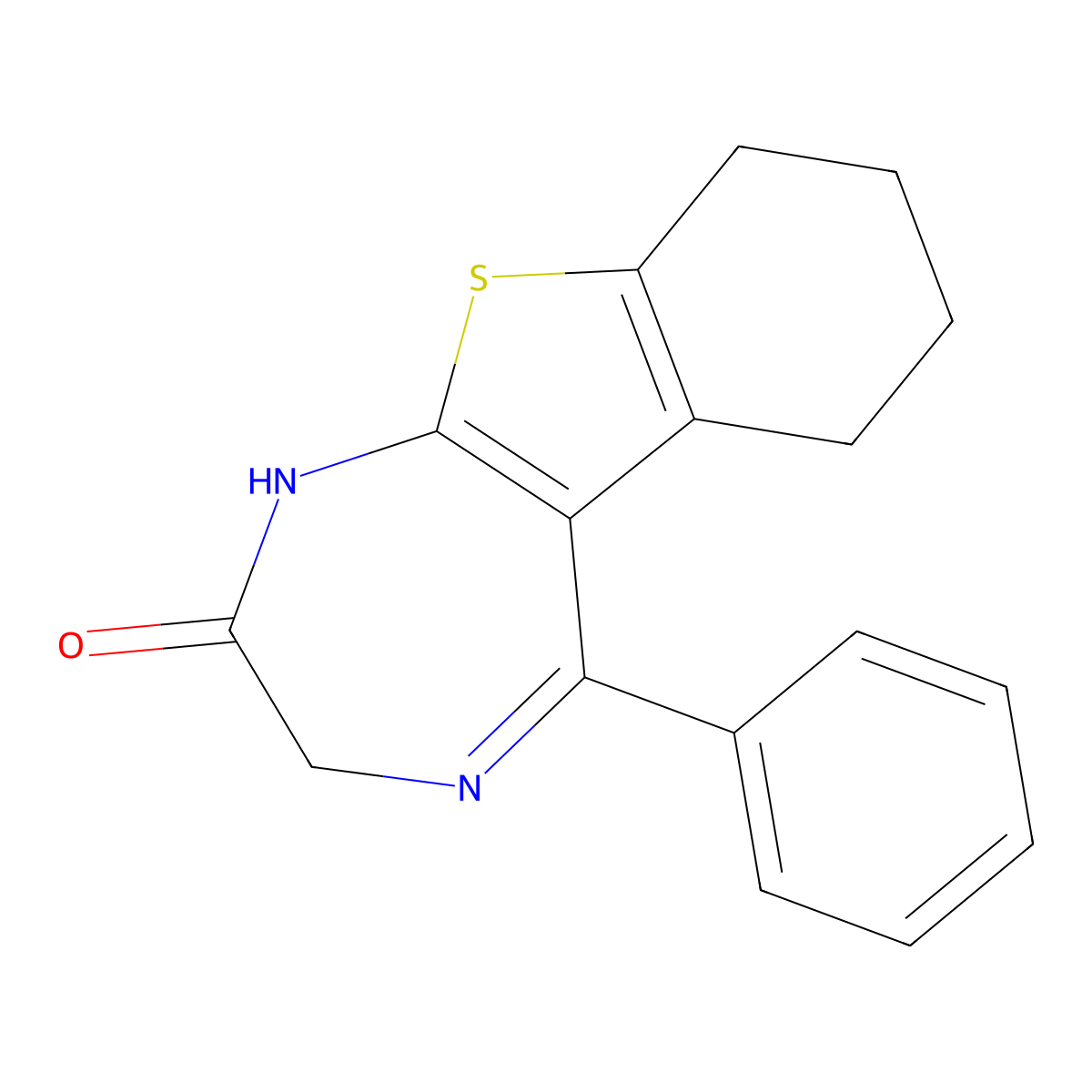 Bentazepam molecular structure, CAS 29462-18-8