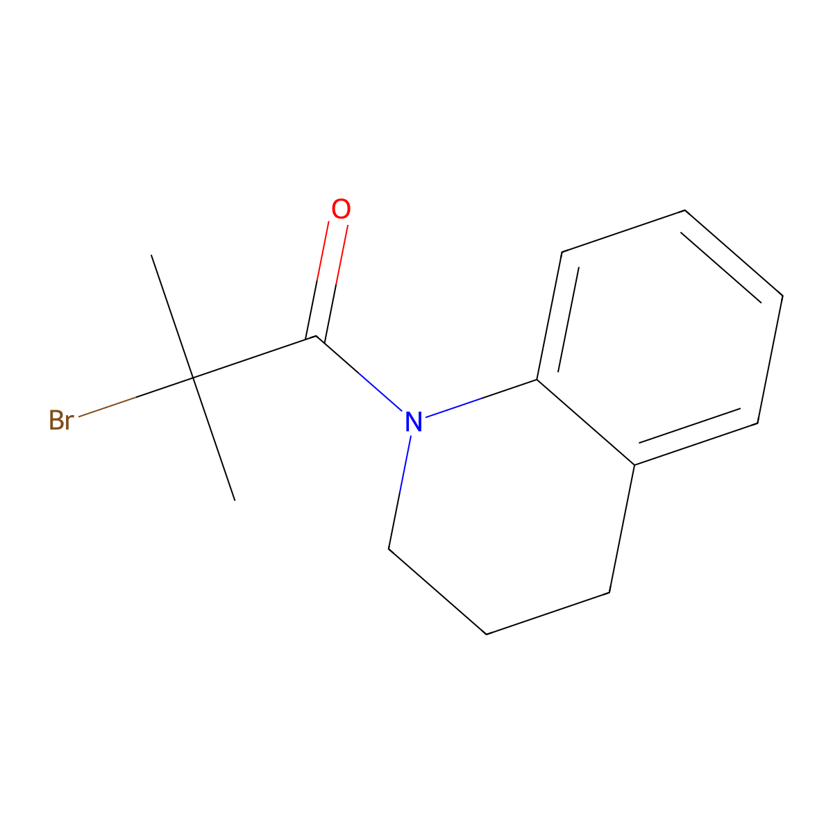 1-(2-Bromo-2-methylpropanoyl)-1,2,3,4-tetrahydroquinoline molecular structure, CAS 294642-70-9